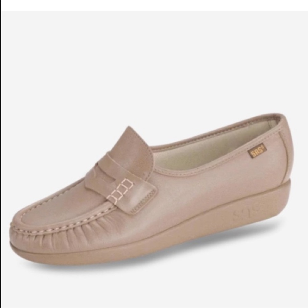 SAS 7W Timeless Mocha Leather Office Work Teacher Comfy Everyday Fall Loafers